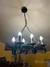 lampadario arte povera