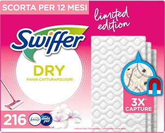 Swiffer Pink Panni Catturapolvere, 216 Panni Micro