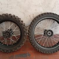Coppia cerchi Pit Bike 14/12