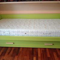 Letto singolo con sottoletto estraibile 