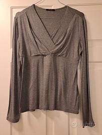 Maglia Caractere a maniche lunghe grigio