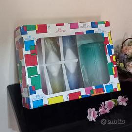 Set 6/ bicchieri e Caraffa grandi Cristal anni 70/