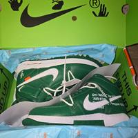 scarpe Nike air force 1 mid off white Green taglia