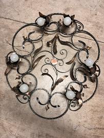 Lampadari artigianali in ferro battuto