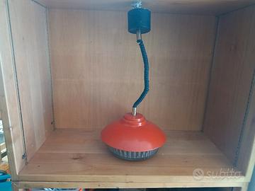 Lampadario a sospensione arancio vintage
