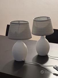 Due lampade da comodino