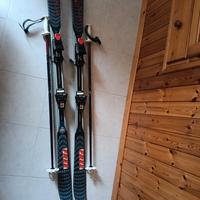 sci usati pochissimo con attacchi e bastoncini 