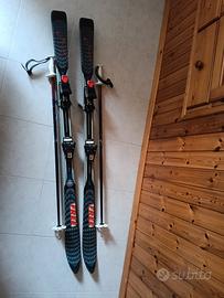 sci usati pochissimo con attacchi e bastoncini 