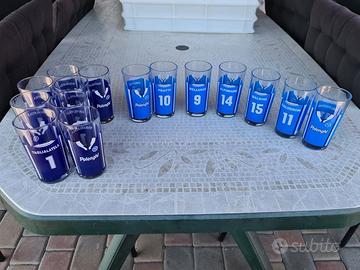 Bicchieri Calcio Napoli 97 - 98 originali Polenghi