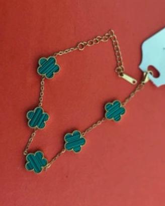 Bracciale Fiore Regolabile Placcato Argento