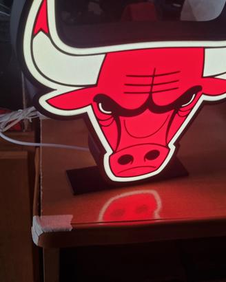 lampada a led Chicago bulls