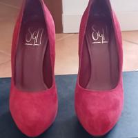 décolleté GIANCARLO PAOLI camoscio rosse