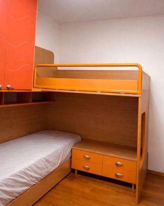 cameretta moretti con soppalco e zona studio