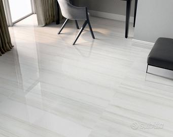 Piastrella 25X75 Bianco Lasa Wall S.Agostino