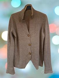 Cardigan da donna in lana grigio - Fabiana Filippi