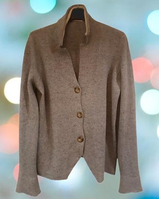 Cardigan da donna in lana grigio - Fabiana Filippi