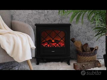 Stufa elettrica effetto camino Kooper 