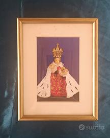 Quadro Bambin Gesù di Praga stampa religiosa vinta