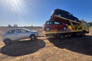 Carro/bisarca 2pianali forca gru pari al nuovo