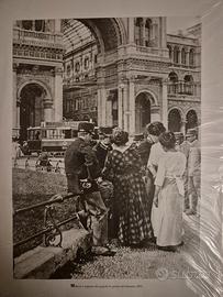 riproduzione vecchia Foto di militari a Milano 