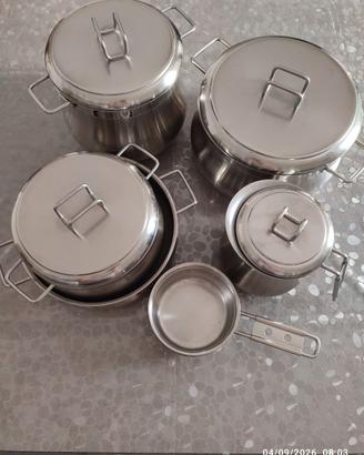 Set batteria pentole BARAZZONI inox