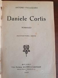 Libro Antico 1923 “Daniele Cortis” di Fogazzaro
