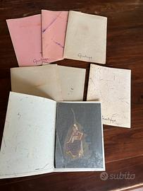 N 7-Quadretti Vintage Indiani dipinti su vera fog
