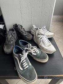 Tre paia di sneakers uomo