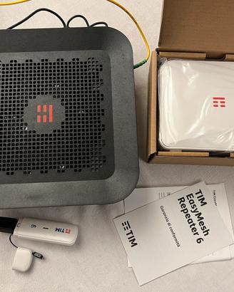 Modem Router Tim Sagemcom 10gb ftth fibra + repeat