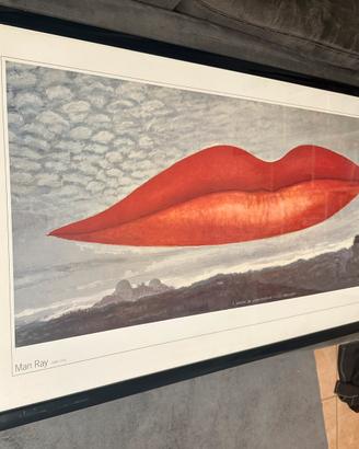 Stampa Man Ray Les Amoureux 105X52 cornice