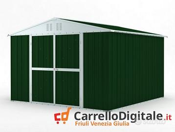 Box struttura lamiera Acciaio 327x307 verde scuro