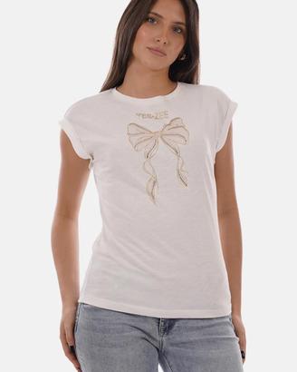 T-shirt yes zee tg.xl bianca fiocco