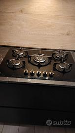 Piano cottura electrolux 5 fuochi vetroceramica