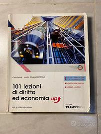 libro scuola "101 lezioni di diritto ed economia"