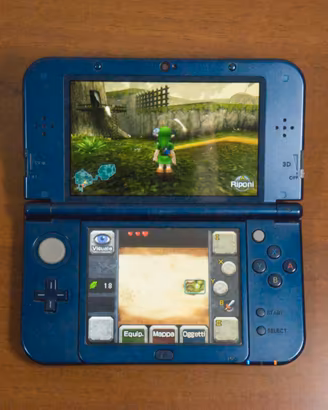New Nintendo 3DS XL Metallic Blue CF Luma + 256GB