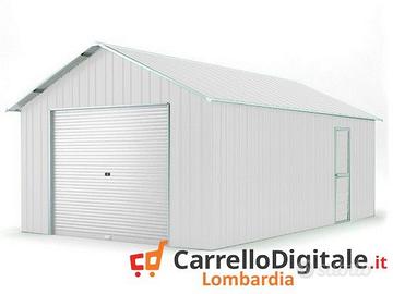 Baracca container 438x724 cm saracinesca bianco