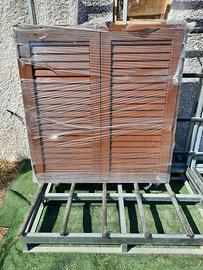 Persiane nuove color noce Alluminio