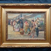 G. Conte ( XX Secolo)  dipinto olio su pann