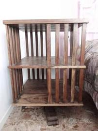 Libreria antica inglese girevole autoportante