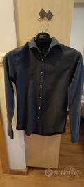 camicia blu-grigia 