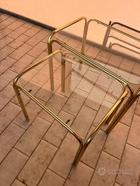 Set 2 tavolini Nido Vintage stile Milo Baughman