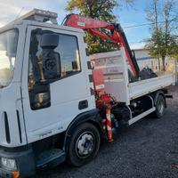 Eurocargo 75 gru e ribaltabile