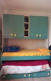 armadio a ponte. letto a castello. multifunzionale