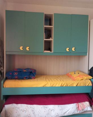 armadio a ponte. letto a castello. multifunzionale