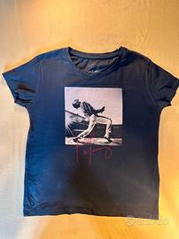 T-shirt Freddie Mercury Queen official merch nera