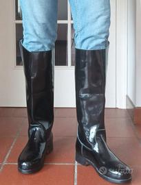 stivali stile equitazione pelle lucida mis 43/44
