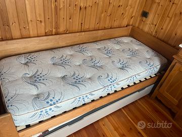 Letto singolo con letto cassetto