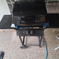 griglia tom gas bbq a due fuochi