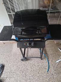 griglia tom gas bbq a due fuochi