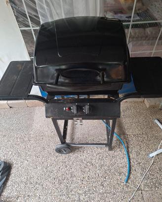 griglia tom gas bbq a due fuochi